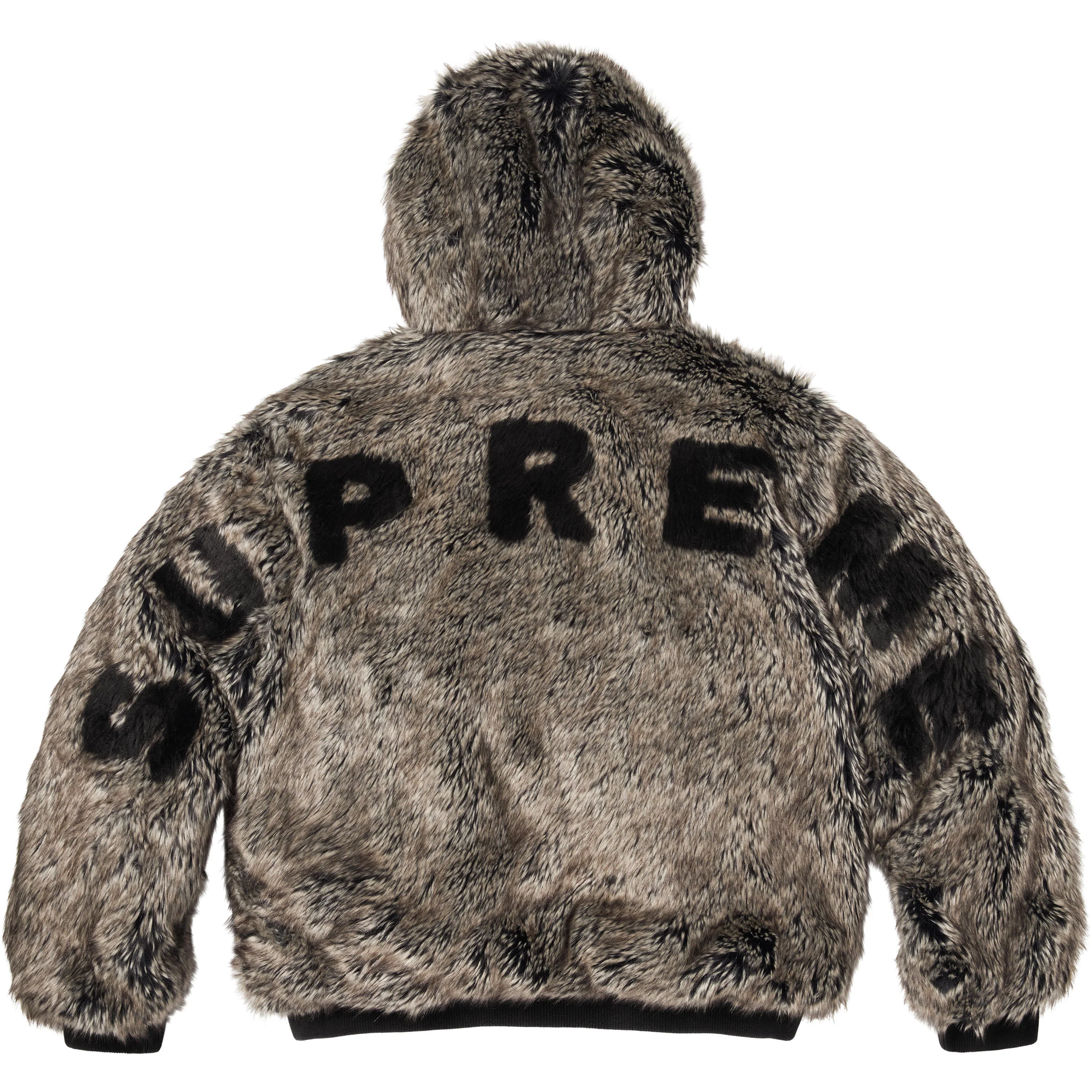 Reversible Faux Fur Hooded Work Jacket view 25